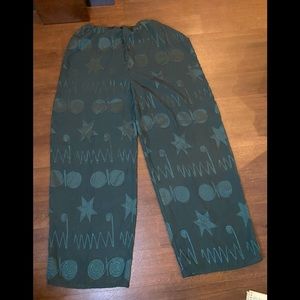 Vintage Gold Label Victoria Secret Sheer Green Pants